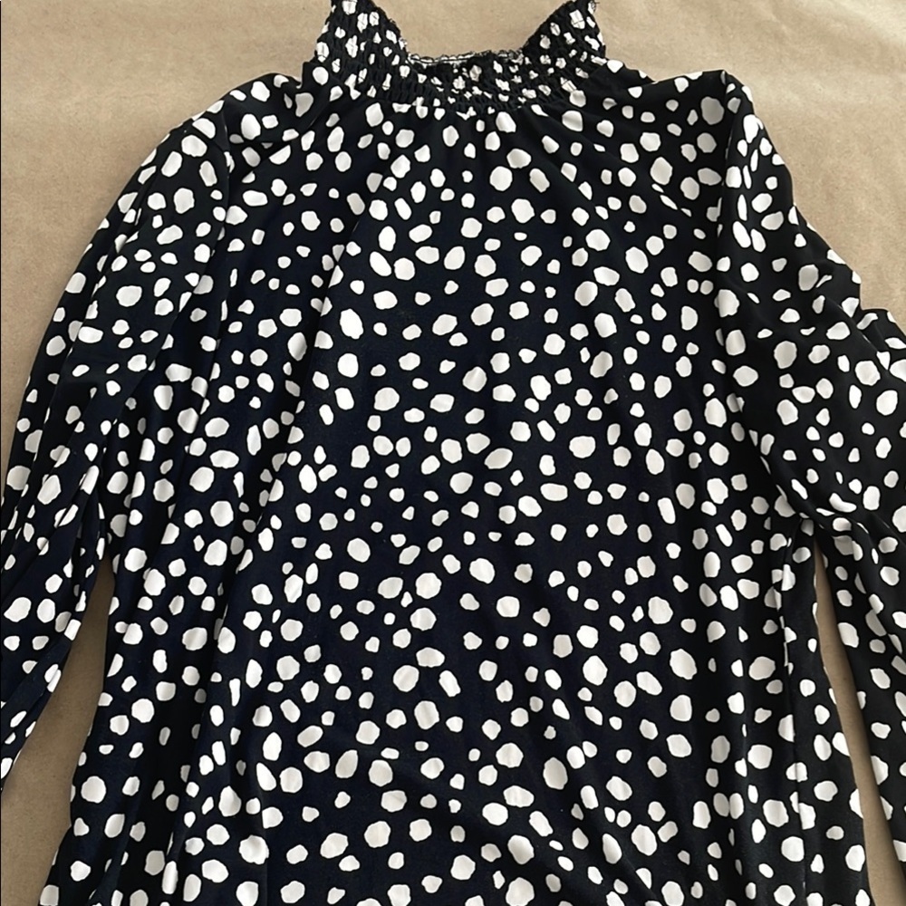 Ricki's Black and White Polka Dot Blouse
